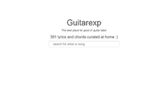 Desktop Screenshot of guitarexp.net