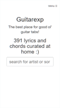 Mobile Screenshot of guitarexp.net